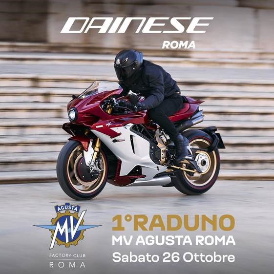 Tutto pronto per il 1° motoraduno MV Agusta Roma sabato 26 ottobre